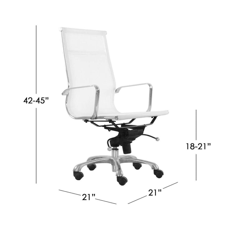 High Back Mesh Office Chair Dimensions