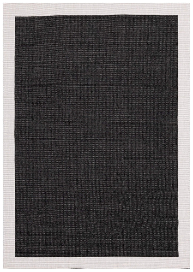 Bristol Black Reversible Indoor / Outdoor Rug