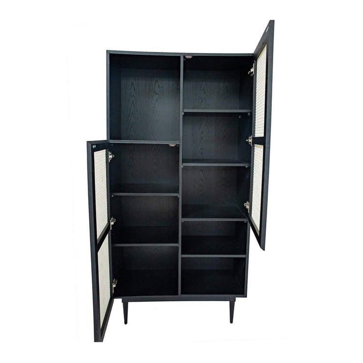 Cane Bookcase Black