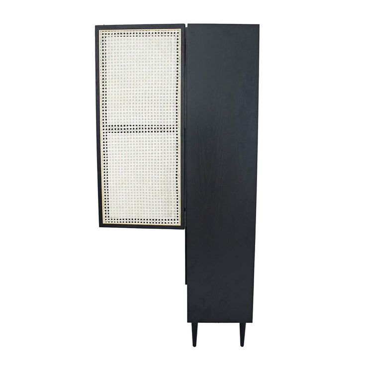 Cane Bookcase Black
