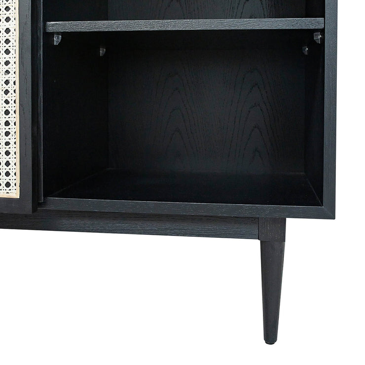 Cane Bookcase Black