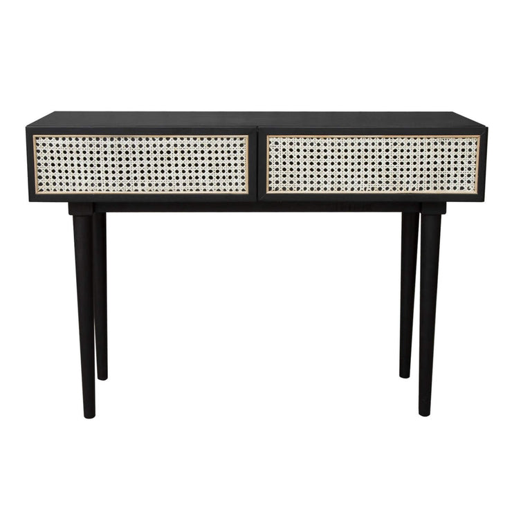 Cane Console Black