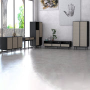 Cane Bookcase Black