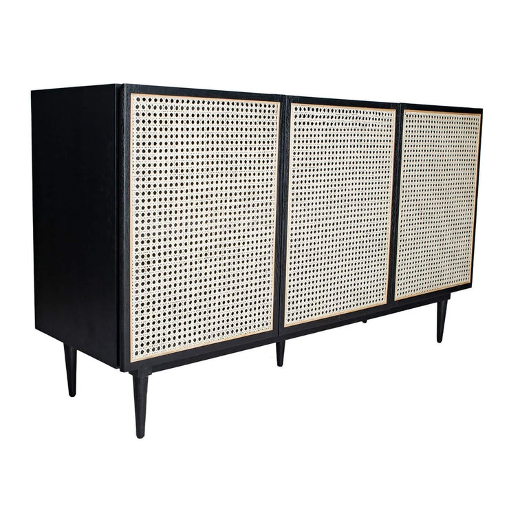 Cane Sideboard Black