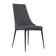 Chelsey Fabric Dining Chair Dark Grey