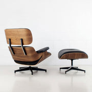 Eames Lounge Chair and Ottoman back view