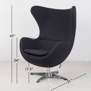 Egg Occasional Chair dimensions