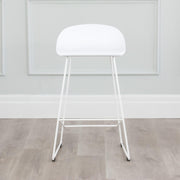 Escape Sled Counter Stool white