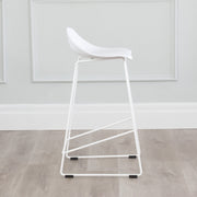 Escape Sled Counter Stool white
