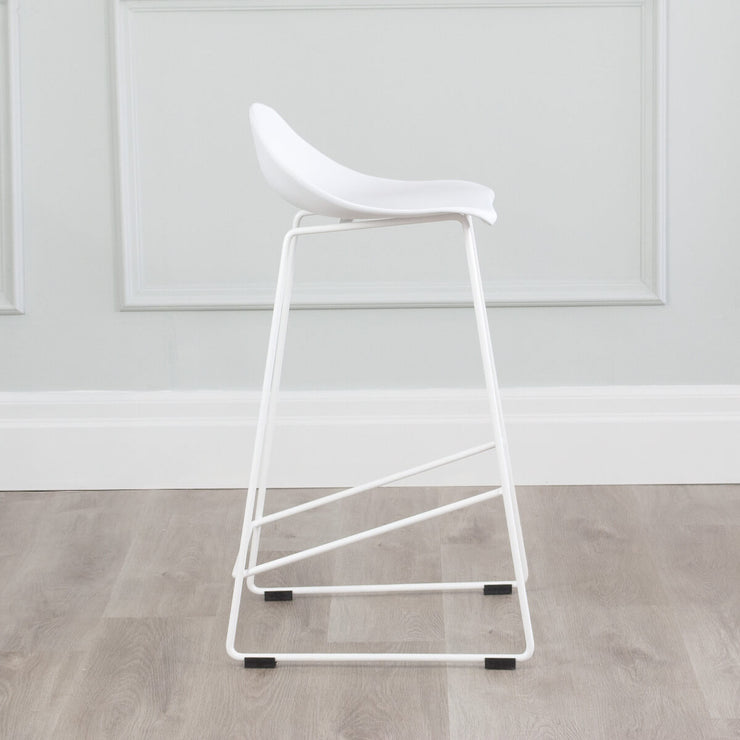 Escape Sled Counter Stool white
