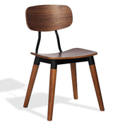 Esedra Dining Chair Walnut and Black