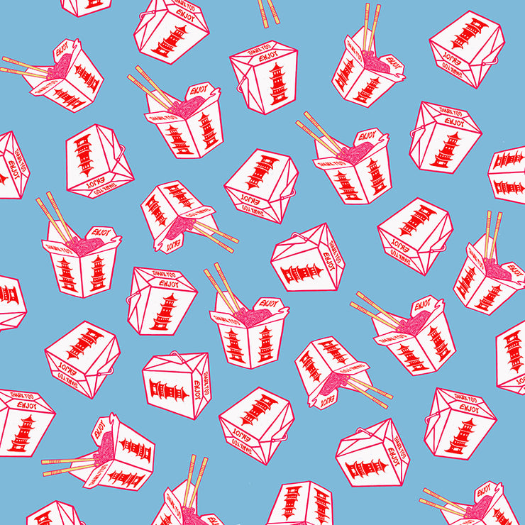 Enjoy Noodles Pillow by Persnickety Design