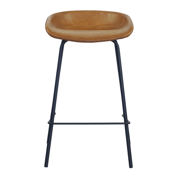 Mitch Counter Stool Tan Leatherette