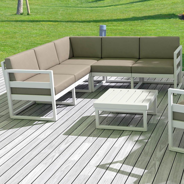 Siesta Mykonos Lounge Corner Set - Outdoor Sectional Sofa