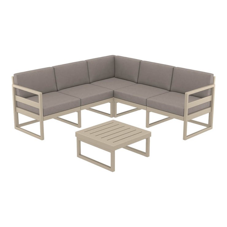 Siesta Mykonos Lounge Corner Set - Outdoor Sectional Sofa