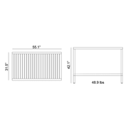 Nardi Cube 140 Outdoor Bar Table dimensions