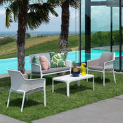 Nardi Net Outdoor Coffee Table white lifestyle