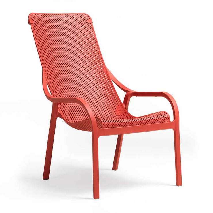 Nardi Net Outdoor Lounge Chair Corallo Red