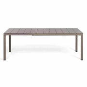 Nardi Rio 140 Aluminum Extendable Outdoor Table Tortora Brown