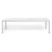 Nardi Rio 210 Aluminum Extendable Outdoor Table Bianca White