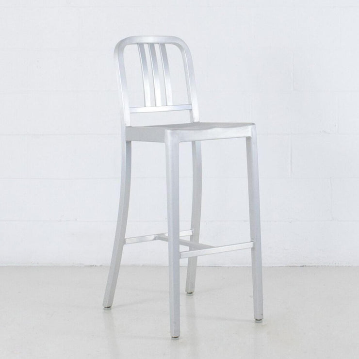 Navy Aluminum Stool