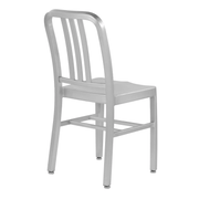 Aluminum Navy Dining Chair