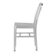 Aluminum Navy Dining Chair