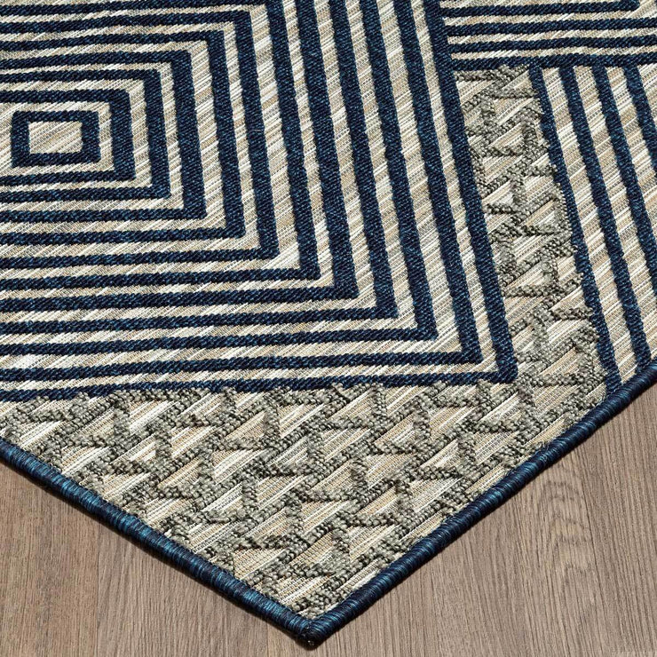 Odessa Modern Geometric Diamond Polypropylene Rug