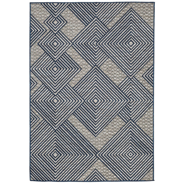 Odessa Modern Geometric Diamond Polypropylene Rug Outdoor Rug