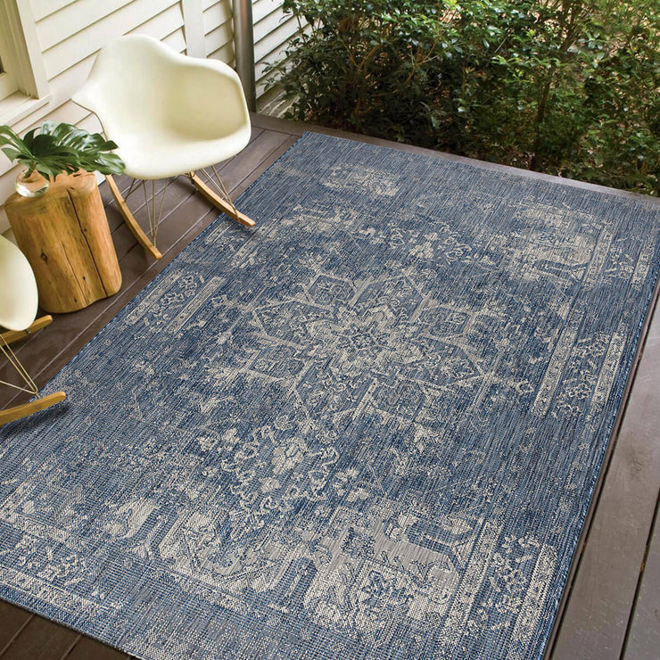 Oksana Azure Rug - Indoor / Outdoor Rug