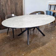 Oval Carrara Marble Special K Table