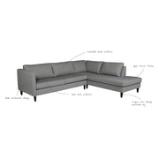 Patti 2 Piece Apartment Sectional Sofa