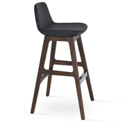 Pera Wood Stool Black American Walnut