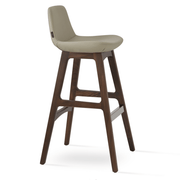 Pera Wood Stool Bone American Walnut