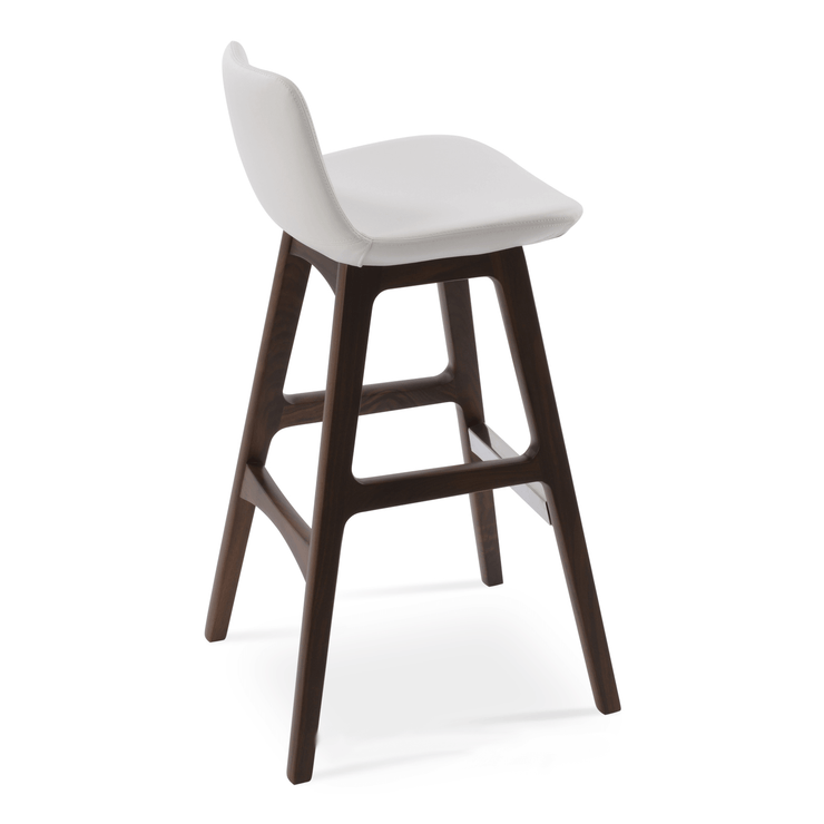 Pera Wood Stool White American Walnut