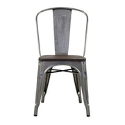 Rochelle Dining Chair With Wood Seat