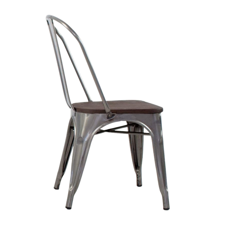 Rochelle Dining Chair With Wood Seat