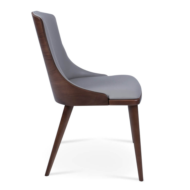 Romano Dining Chair With Wood Back