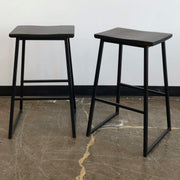 Rufus Stools in a shale finish