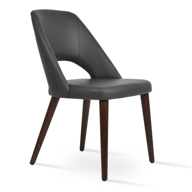 Sabrina Dining Chair Grey Leatherette