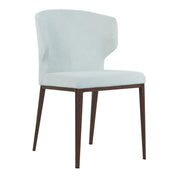 Thurston Fabric Dining Chair With Walnut Wood Imprint Metal Base