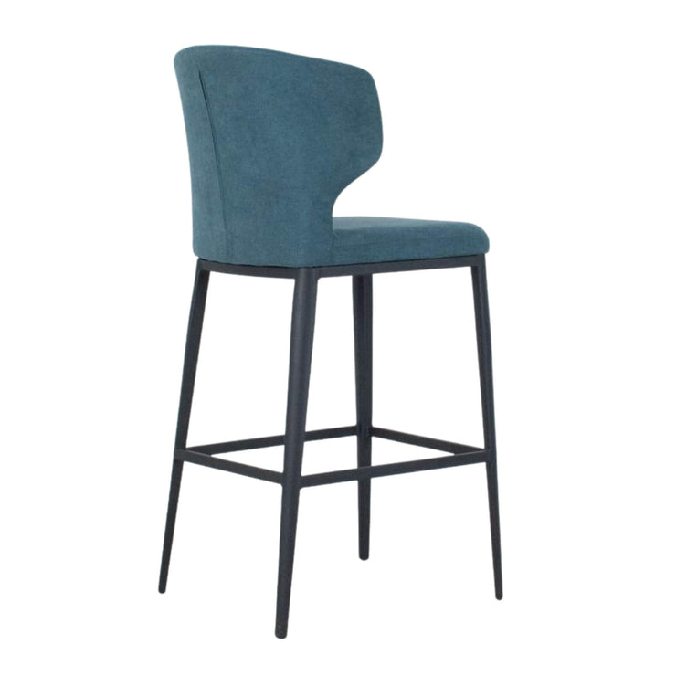 Thurston Fabric Stool With Metal Base