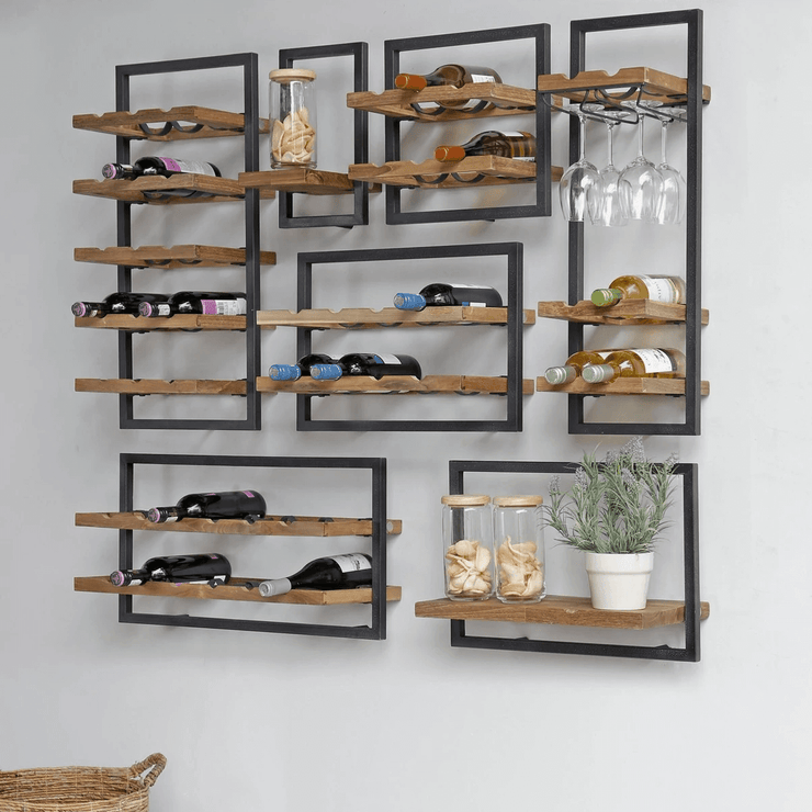 D-Bodhi Wall Wine Rack - 12 Bottles