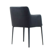 Williamsburg Leatherette Arm Chair in black
