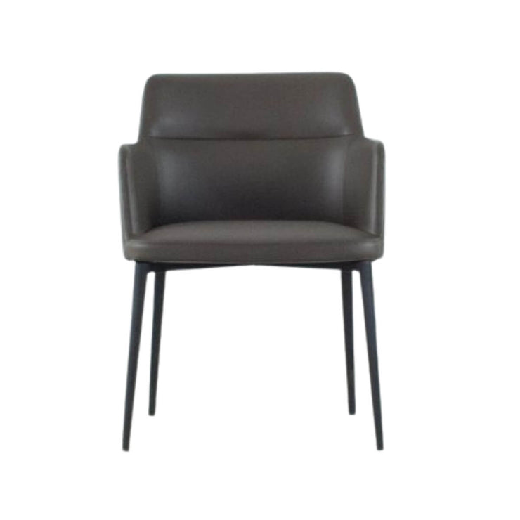 Williamsburg Leatherette Arm Chair in charcoal