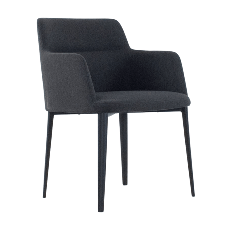 Williamsburg Fabric Arm Chair Dark Grey