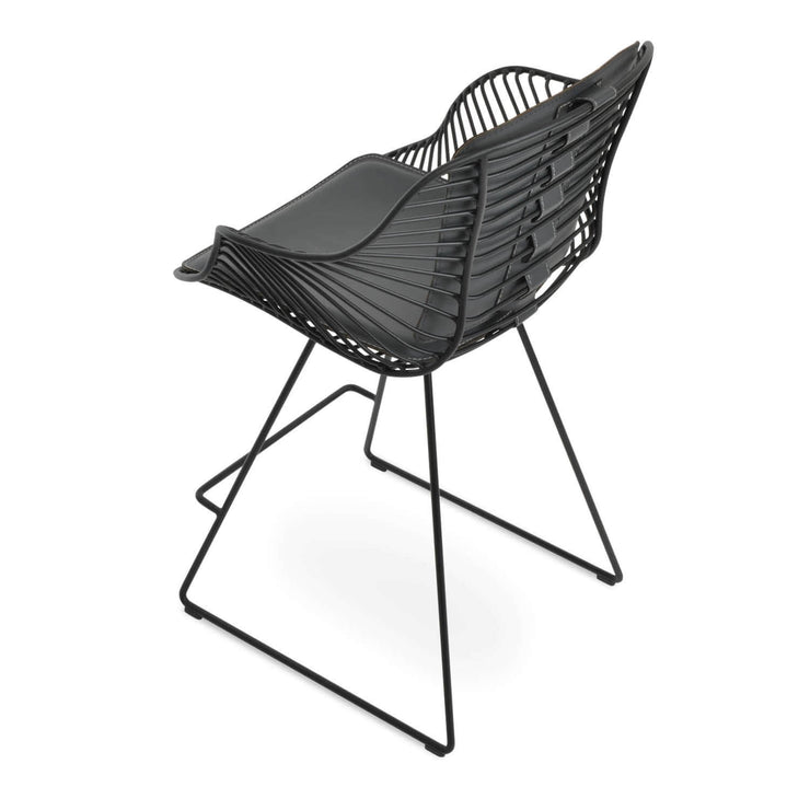 Zebra Wire Arm Stool