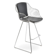 Zebra Wire Arm Stool